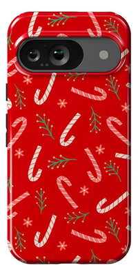 Peppermint Kiss | Candy Cane Case Phone Case Casetry Essential Google Pixel 9 