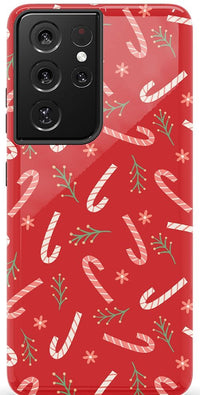 Peppermint Kiss | Candy Cane Case Phone Case Casetry Essential Galaxy S21 Ultra 