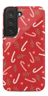 Peppermint Kiss | Candy Cane Case Phone Case Casetry Essential Galaxy S22 