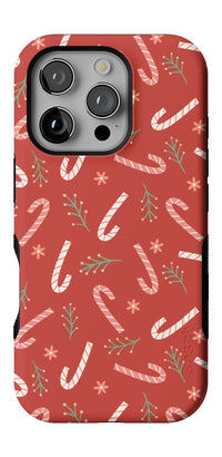 Peppermint Kiss | Candy Cane Case Phone Case Casetry Bold + MagSafe® iPhone 16 Pro 