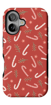 Peppermint Kiss | Candy Cane Case Phone Case Casetry Bold + MagSafe® iPhone 16 