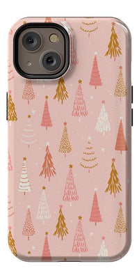 Bubblegum Forest | Christmas Tree Case Phone Case Casetry Essential + MagSafe® iPhone 14 