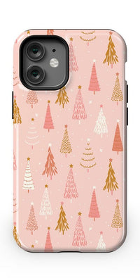 Bubblegum Forest | Christmas Tree Case Phone Case Casetry Essential + MagSafe® iPhone 12 Mini 