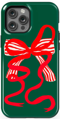 Santa's Favorite | Holiday Bow Case Phone Case Casetry Essential + MagSafe® iPhone 12 Pro Max 