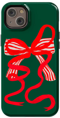 Santa's Favorite | Holiday Bow Case Phone Case Casetry Essential + MagSafe® iPhone 14 Plus 