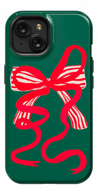 Santa's Favorite | Holiday Bow Case Phone Case Casetry Essential + MagSafe® iPhone 15 