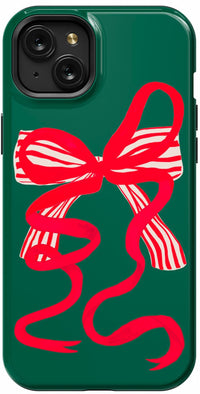 Santa's Favorite | Holiday Bow Case Phone Case Casetry Essential + MagSafe® iPhone 15 Plus 