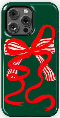 Santa's Favorite | Holiday Bow Case Phone Case Casetry Essential + MagSafe® iPhone 15 Pro Max 