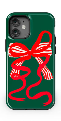 Santa's Favorite | Holiday Bow Case Phone Case Casetry Essential + MagSafe® iPhone 12 Mini 