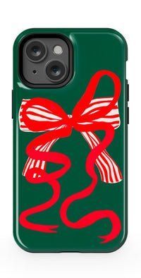 Santa's Favorite | Holiday Bow Case Phone Case Casetry Essential + MagSafe® iPhone 13 Mini 