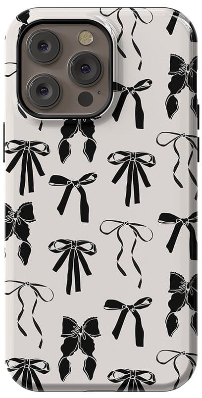 Goth Girlie | Black Bows Case Phone Case Casetry Essential + MagSafe® iPhone 14 Pro Max 