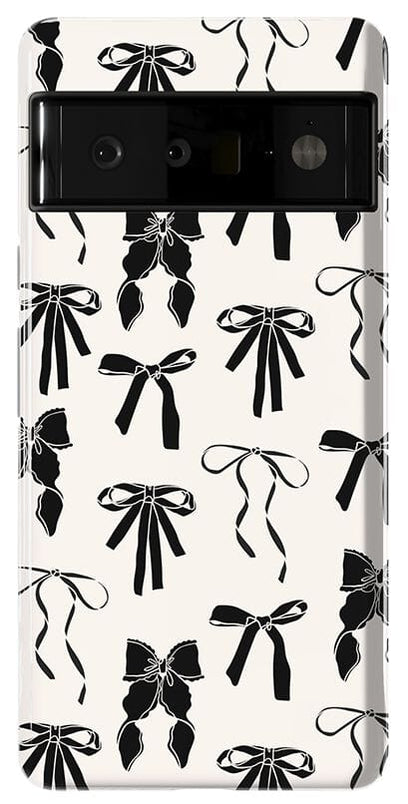 Goth Girlie | Black Bows Case Phone Case Casetry Essential Google Pixel 6 Pro 