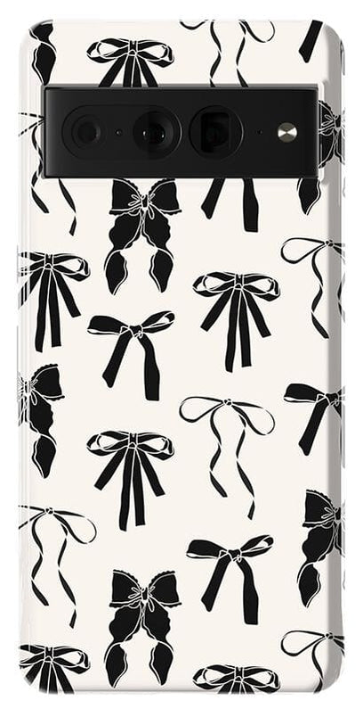 Goth Girlie | Black Bows Case Phone Case Casetry Essential Google Pixel 7 Pro 