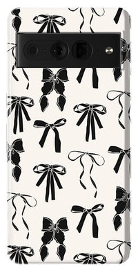 Goth Girlie | Black Bows Case Phone Case Casetry Essential Google Pixel 7 Pro 