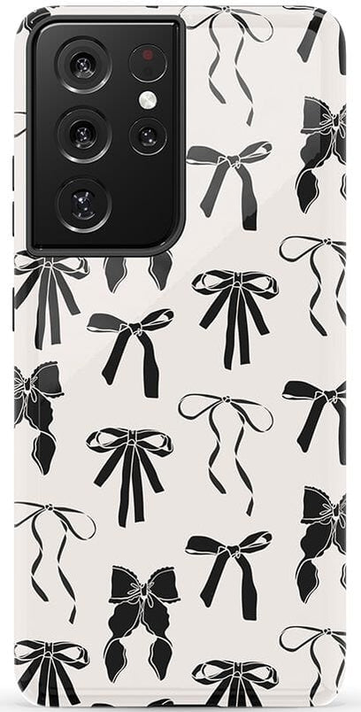 Goth Girlie | Black Bows Case Phone Case Casetry Essential Galaxy S21 Ultra 