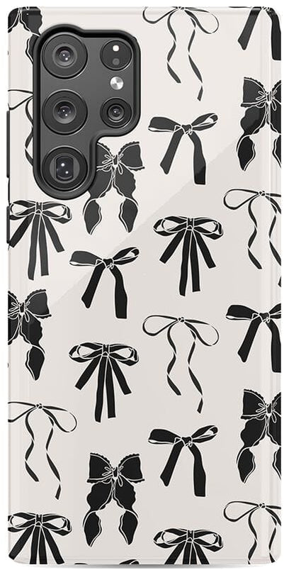 Goth Girlie | Black Bows Case Phone Case Casetry Essential Galaxy S22 Ultra 