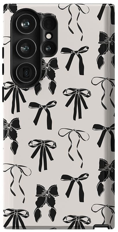 Goth Girlie | Black Bows Case Phone Case Casetry Essential Galaxy S23 Ultra 