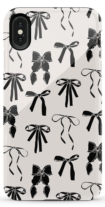 Goth Girlie | Black Bows Case Phone Case Casetry Essential iPhone XS Max 