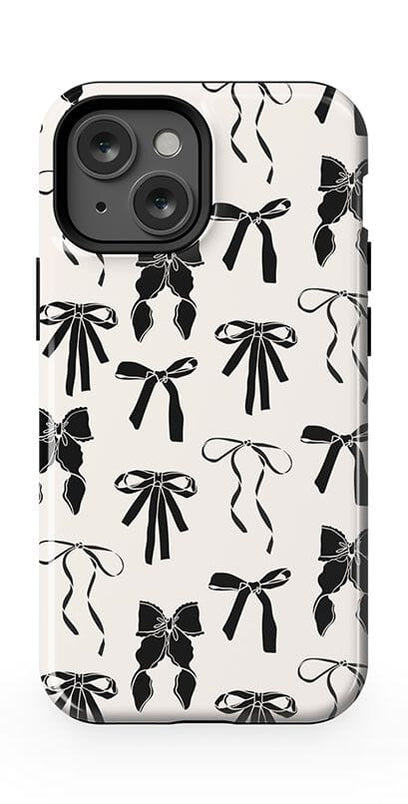 Goth Girlie | Black Bows Case Phone Case Casetry Essential + MagSafe® iPhone 13 Mini 