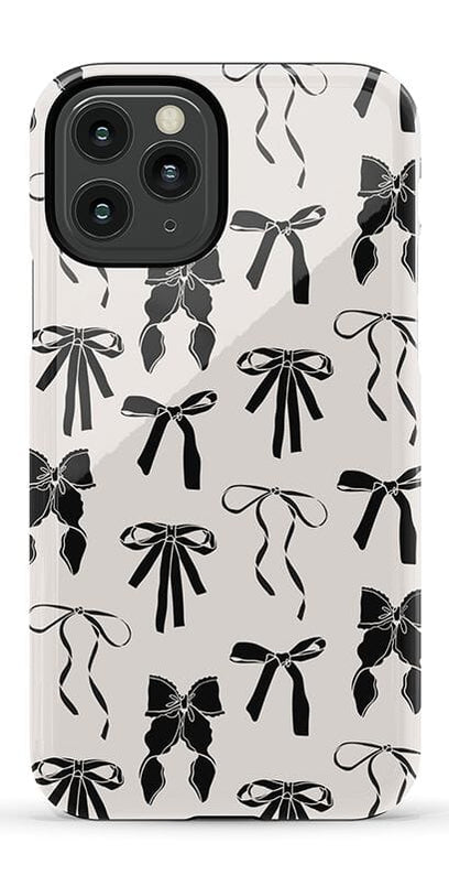 Goth Girlie | Black Bows Case Phone Case Casetry Essential iPhone 11 Pro 