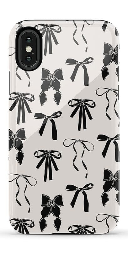 Goth Girlie | Black Bows Case Phone Case Casetry Essential iPhone X / XS 