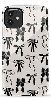 Goth Girlie | Black Bows Case Phone Case Casetry Essential iPhone 11 