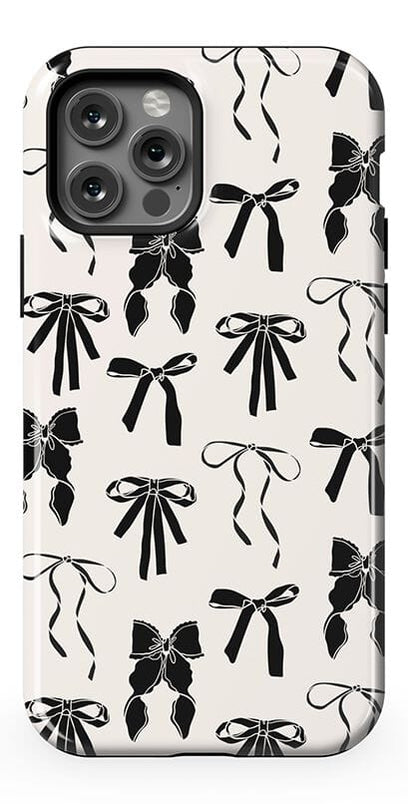 Goth Girlie | Black Bows Case Phone Case Casetry 