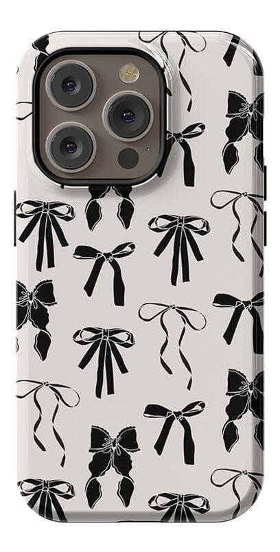 Goth Girlie | Black Bows Case Phone Case Casetry Essential + MagSafe® iPhone 14 Pro 