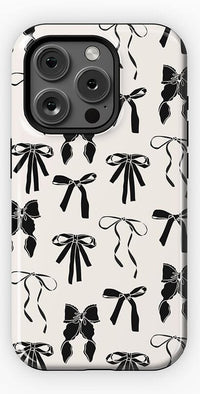 Goth Girlie | Black Bows Case Phone Case Casetry Essential + MagSafe® iPhone 15 Pro 