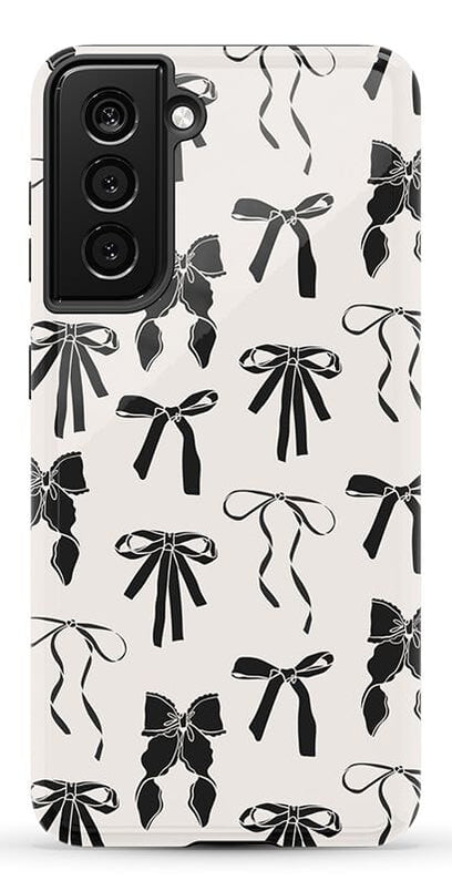 Goth Girlie | Black Bows Case Phone Case Casetry Essential Galaxy S21 