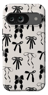 Goth Girlie | Black Bows Case Phone Case Casetry Essential Google Pixel 9 