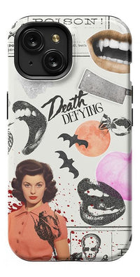 If You Dare | Horror Collage Case Phone Case Casetry Essential + MagSafe® iPhone 15 