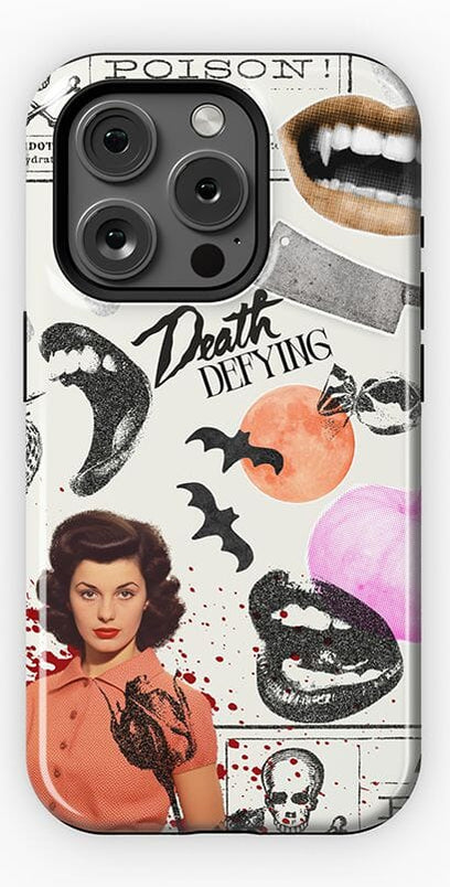 If You Dare | Horror Collage Case Phone Case Casetry Essential + MagSafe® iPhone 15 Pro 