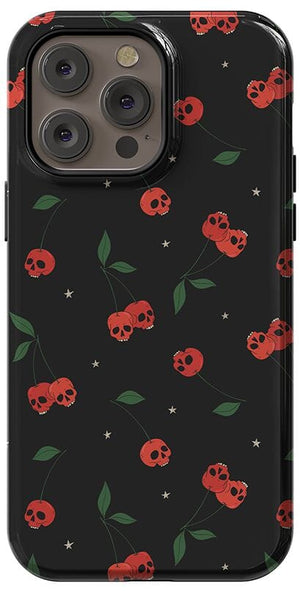 Sweet Revenge | Cherry Skulls Case Phone Case Casetry Essential + MagSafe® iPhone 14 Pro Max 