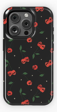 Sweet Revenge | Cherry Skulls Case Phone Case Casetry Essential + MagSafe® iPhone 15 Pro 