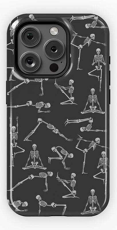 Corpse Pose | Skeleton Yoga Case Phone Case Casetry Essential + MagSafe® iPhone 15 Pro 