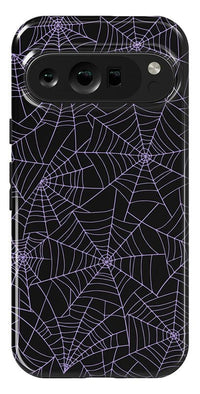 Midnight Web | Spider Web Case Phone Case Casetry Essential Google Pixel 9 Pro 