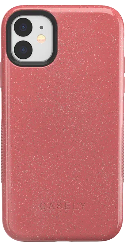 Starfish Wishes | Coral Pink Shimmer Case iPhone Case get.casely Bold iPhone 11 