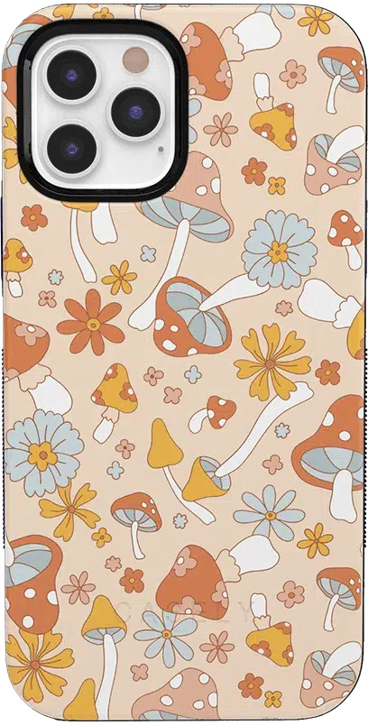 Mushroom Magic | Retro Floral Case iPhone Case get.casely Bold + MagSafe® iPhone 12 Pro Max 