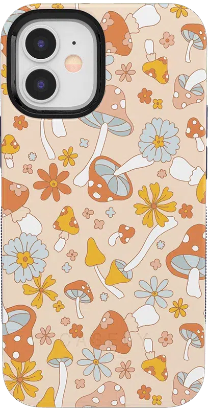 Mushroom Magic | Retro Floral Case iPhone Case get.casely Bold + MagSafe® iPhone 12 