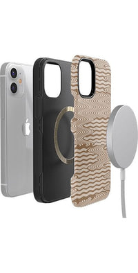 Mocha Ripple | Brown Waves Case iPhone Case get.casely 