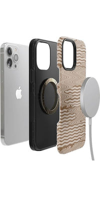 Mocha Ripple | Brown Waves Case iPhone Case get.casely 