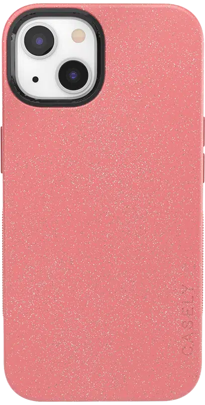 Starfish Wishes | Coral Pink Shimmer Case iPhone Case get.casely Bold + MagSafe® iPhone 13 