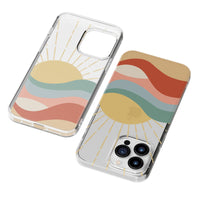 Here Comes the Sun | Colorblock Sunset Case iPhone Case get.casely