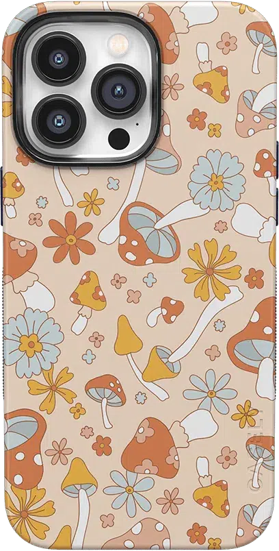 Mushroom Magic | Retro Floral Case iPhone Case get.casely Bold + MagSafe® iPhone 14 Pro Max 