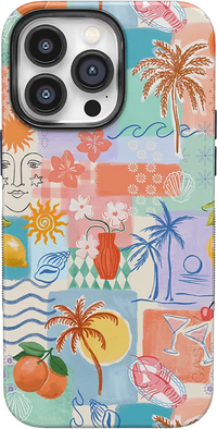 Tropical Heat | Beachy Collage Case iPhone Case get.casely 