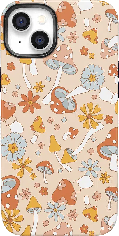 Mushroom Magic | Retro Floral Case iPhone Case get.casely Bold + MagSafe® iPhone 14 Plus 