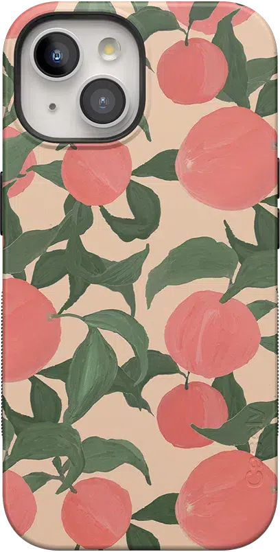 Feeling Peachy | Blush Vines Case iPhone Case get.casely Bold + MagSafe® iPhone 15 Plus 