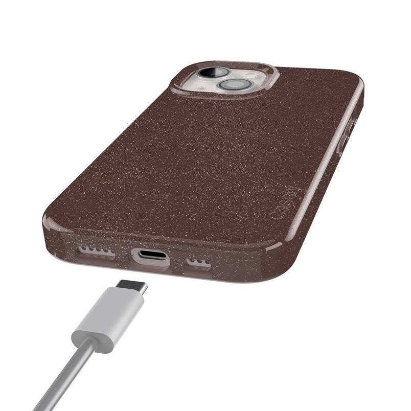 Cedar Trail | Brown Enchanted Shimmer Case iPhone Case get.casely 