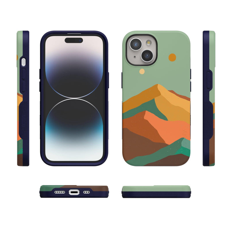 Endless Peaks | Colorblock Mountain Case iPhone Case get.casely